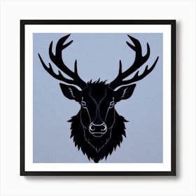 Deer Head 2 Art Print