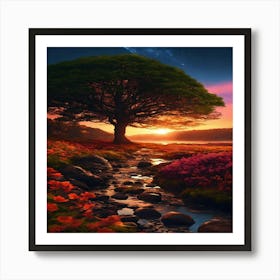 Tree In The Forest Art Print