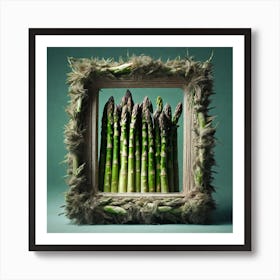 Asparagus In A Frame 4 Art Print