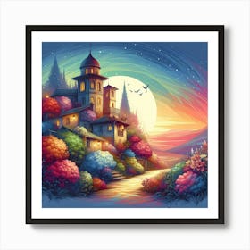 Fairytale Landscape Art Print