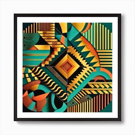 Abstract Geometric Pattern Art Print