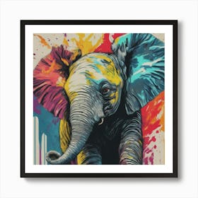 Elephant Painting 1 Art Print