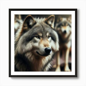 Luno the wolf 4 Art Print