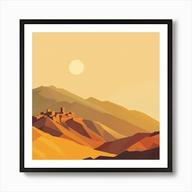 Desert Landscape 13 Art Print