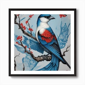 Chinese Bird Art Print