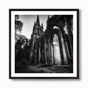 Abandoned Church In The Woods Art Print