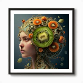 Fruit Head Art Print