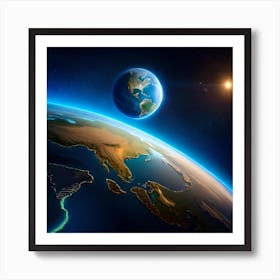 Earth and Earth Art Print