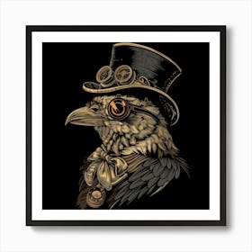 Steampunk Bird Art Print