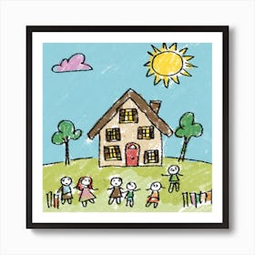 Children'S Drawing Art Print