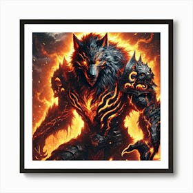 Ronan Ashheart Wolf Form Art Print