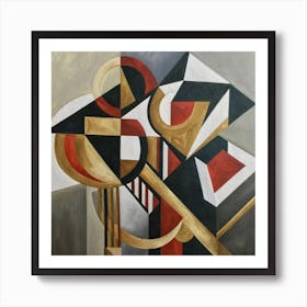 Abstract Painting Cubismo Abstract 9 Art Print
