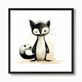 Skunk Art Print