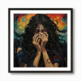 'The Face Of A Woman' Art Print