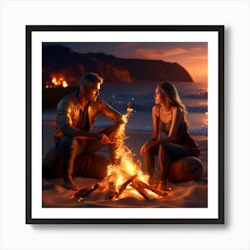 Couple By The Fire 1 Póster