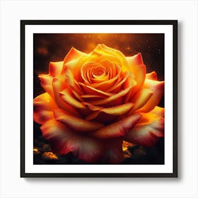 Rose In The Sun Art Print