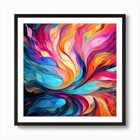 Abstract Abstract Colorful Abstract Abstract Painting Art Print