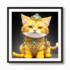 Golden Cat 1 Art Print