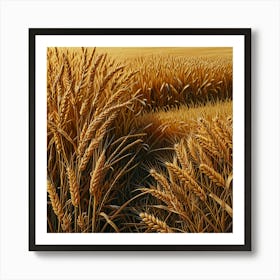 Golden Wheat Field 1 Art Print