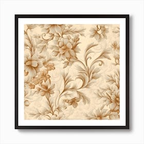 Floral Wallpaper Art Print