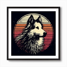 Husky Dog Art Print