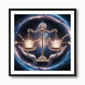 Balance Scales Of Justice 3 Art Print