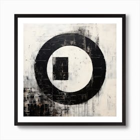 Abstract Art Circle Digital Painting (17) Art Print