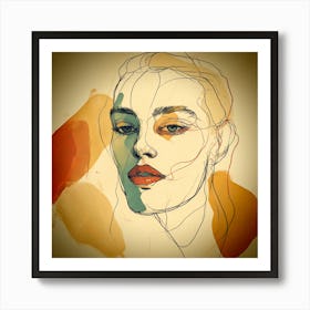 Portrait Of A Woman 12 Art Print