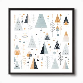 Christmas Trees Art Print