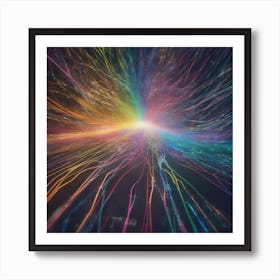 Rainbow Rays Art Print