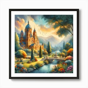 Church In The Countryside Art Print