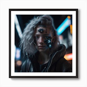 Cyberpunk Portrait Art Print