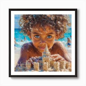 Sand Castle Art Print