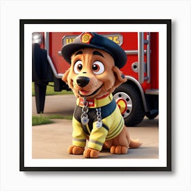 Paw Patrol 1 Art Print