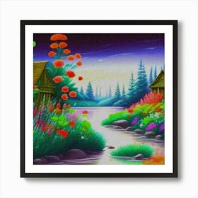 Beautiful Night Scene Art Print