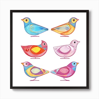 Beautiful Colorful Bird Painting Traditional - Canvas Print – artAIstry