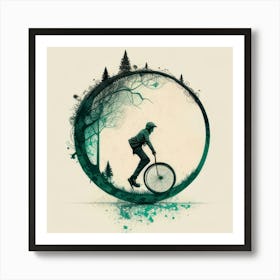 Unicycle Art Print