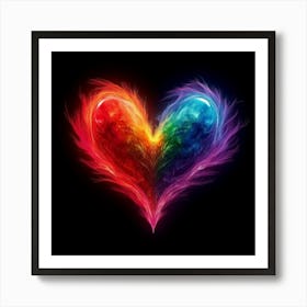 Rainbow Heart 4 Art Print