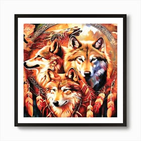 Wolf Painting-Drucke 28.12.2024-a25 Art Print