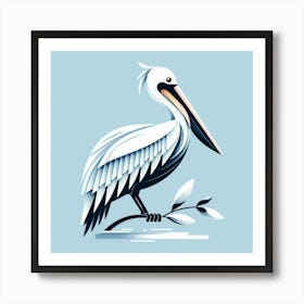 Minimalist, Pelican 4 Art Print