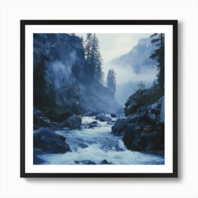 Yosemite River Art Print