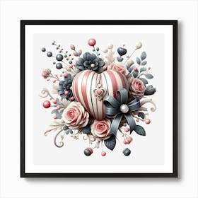 Heart Of Roses 1 Art Print