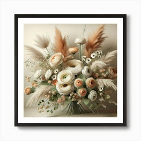 Bouquet Of Flowers 3 Art Print