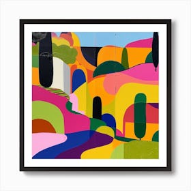 Abstract Park Collection Ibirapuera Park Lisbon Portugal 2 Poster