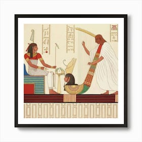 Egyptian Harp Art Print