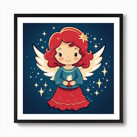 Christmas Angel 1 Art Print