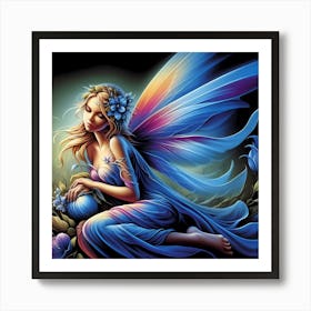 Blue Fairy 2 Art Print