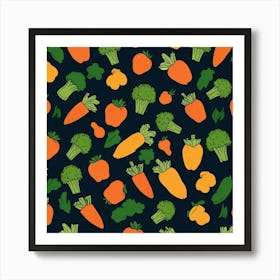 Vegetable Seamless Pattern Art Print Art Print