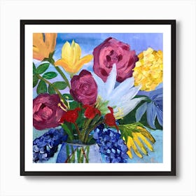 Floral 5 Square Art Print