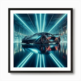 Futuristic Sports Car 47 Art Print